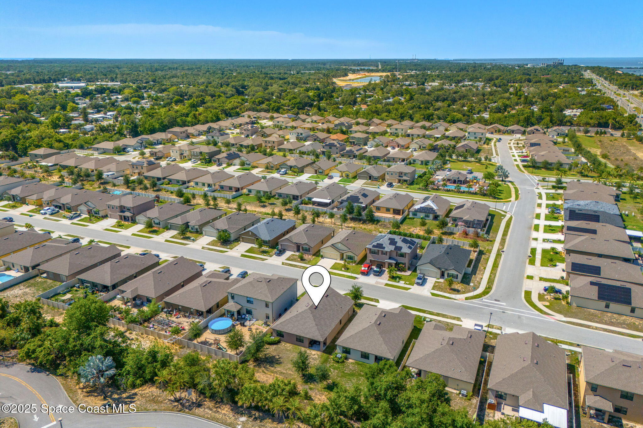 369 Coyote Drive Cocoa, FL 32927 - Photo 29 of 32 An aerial view of the home