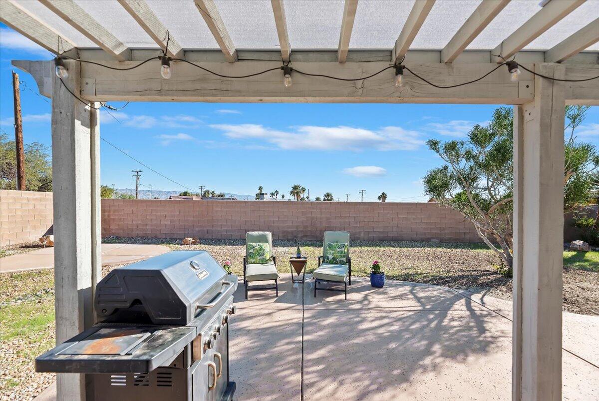 3982 Eastgate N Road Palm Springs, CA 92262 - Photo 46 of 55 a view of a terrace with furniture