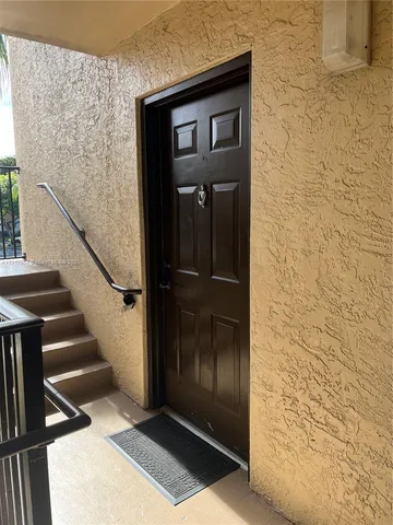 a view of front door