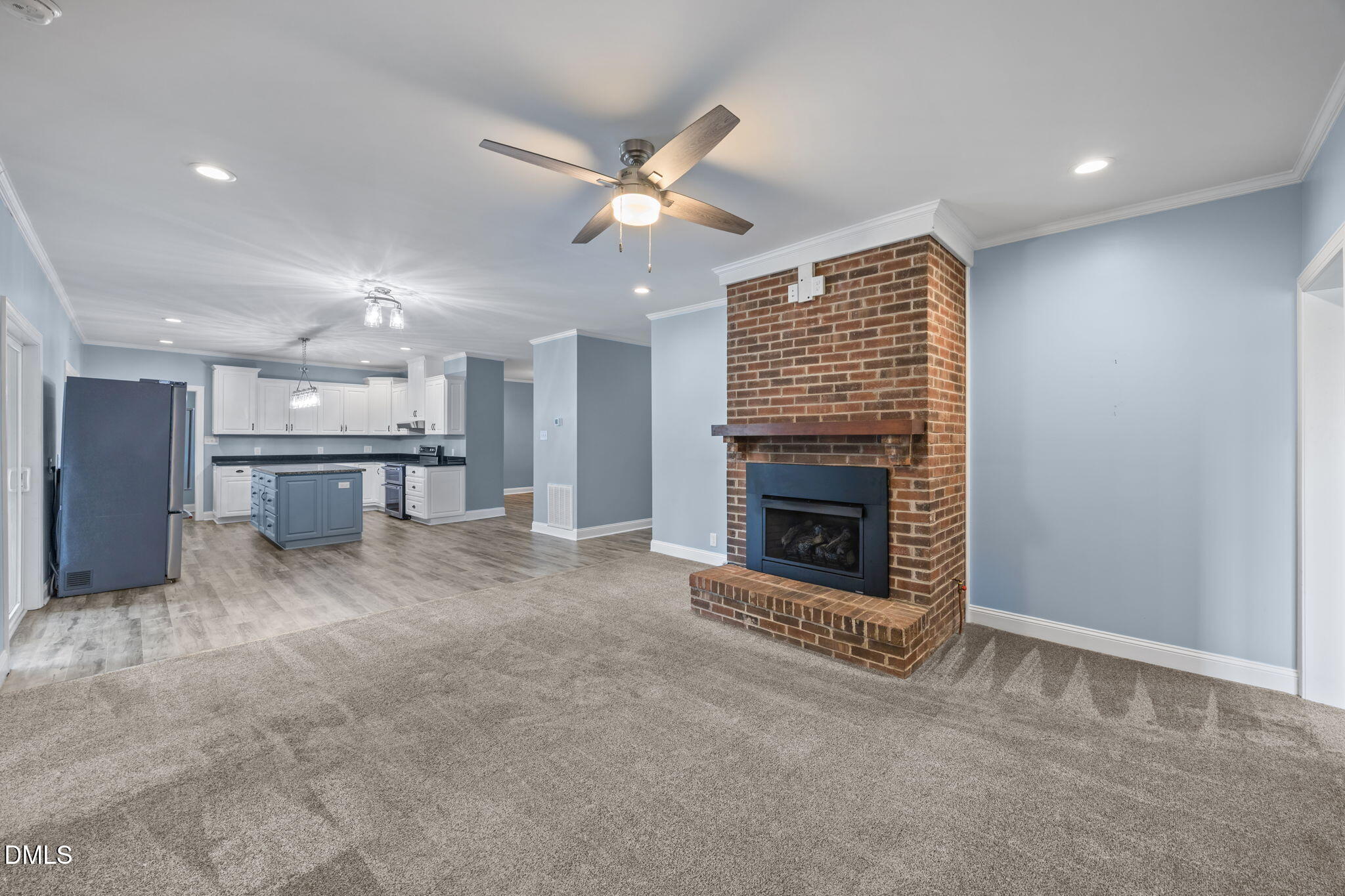 3611 Chewning Road Oxford, NC 27565 - Photo 35 of 45 a view of an empty room with a fireplace