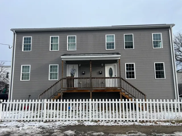 a front view of a house