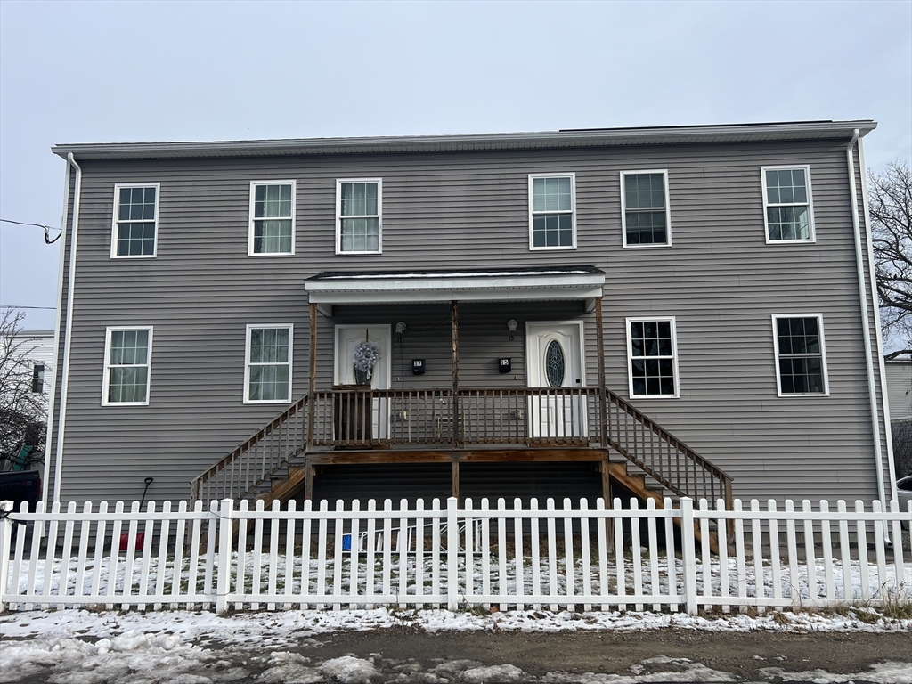 a front view of a house