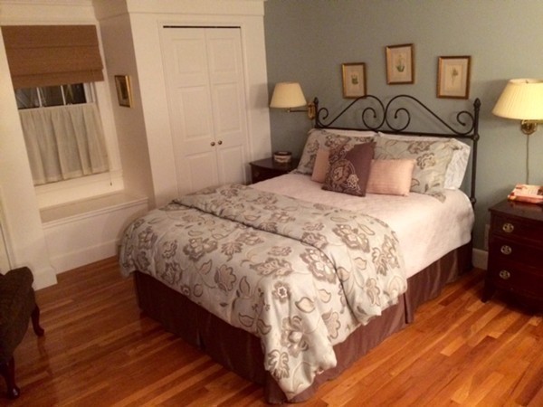 5 Leicester Road Marblehead, MA 01945 - Photo 14 of 30 a bedroom with bed and wooden floor