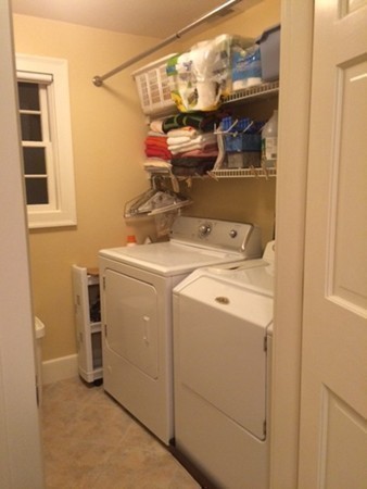 5 Leicester Road Marblehead, MA 01945 - Photo 20 of 30 a utility room with dryer and washer