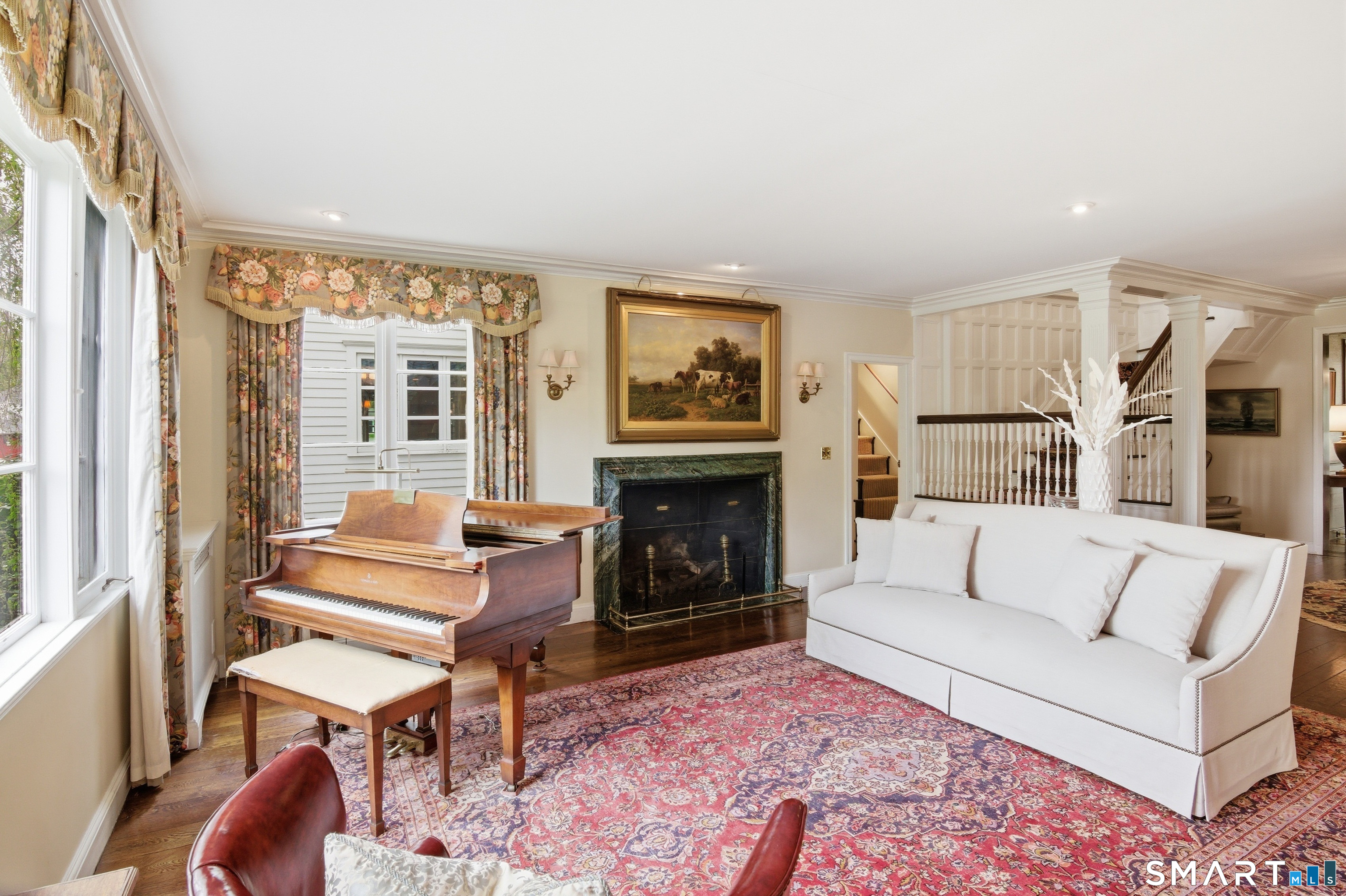 433 Wrights Crossing Road Pomfret, CT 06259 - Photo 7 of 36 Step right into the Front Parlor - like stepping back in time! This classy space is all about old-fashioned charm and soaking in the history. The design is timeless, and the gas fireplace makes it a comfy sitting room.