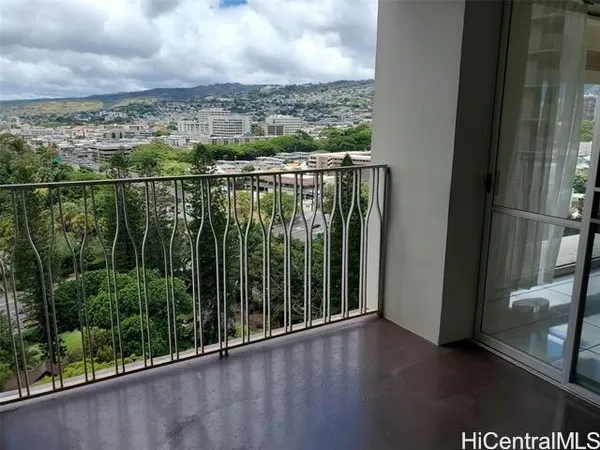 a view of a balcony