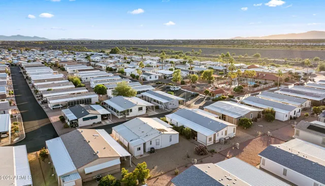 an aerial view of residential building with outdoor space