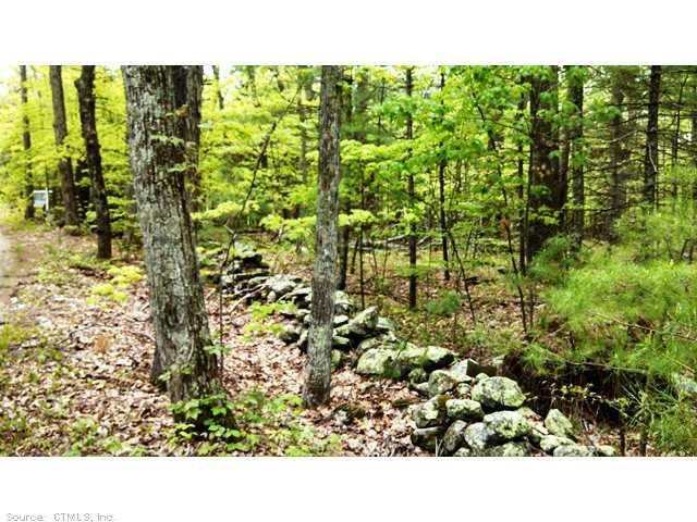L1 South Bedlam Road Mansfield Center, CT 06250 - Photo 1 of 1 Land/Lot. Driveway meanders through stone wall lined frontage