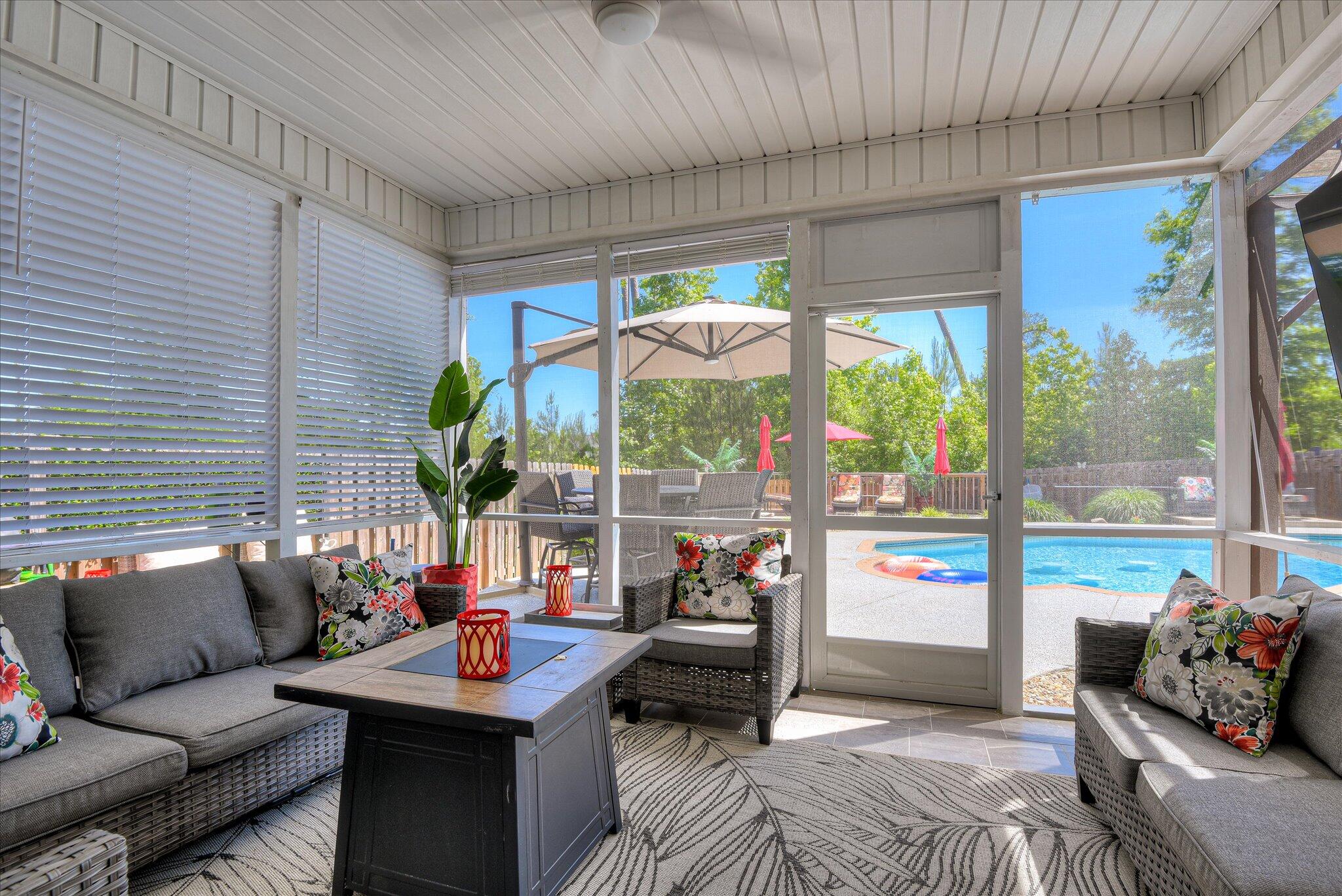 3118 Ridgefield Drive Grovetown, GA 30813 - Photo 50 of 67 Screened in patio comes with a TV.