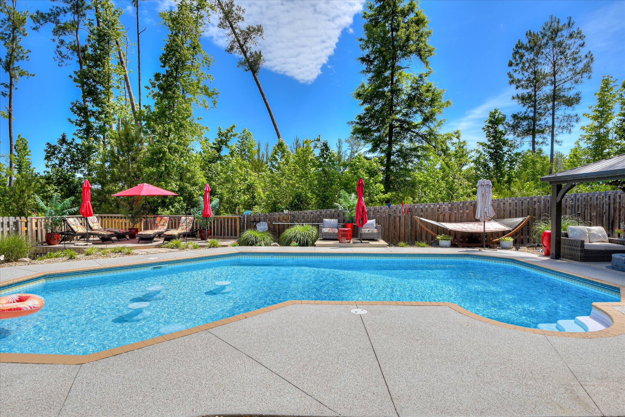 3118 Ridgefield Drive Grovetown, GA 30813 - Photo 54 of 67 Greenspace behind the pool for privacy.