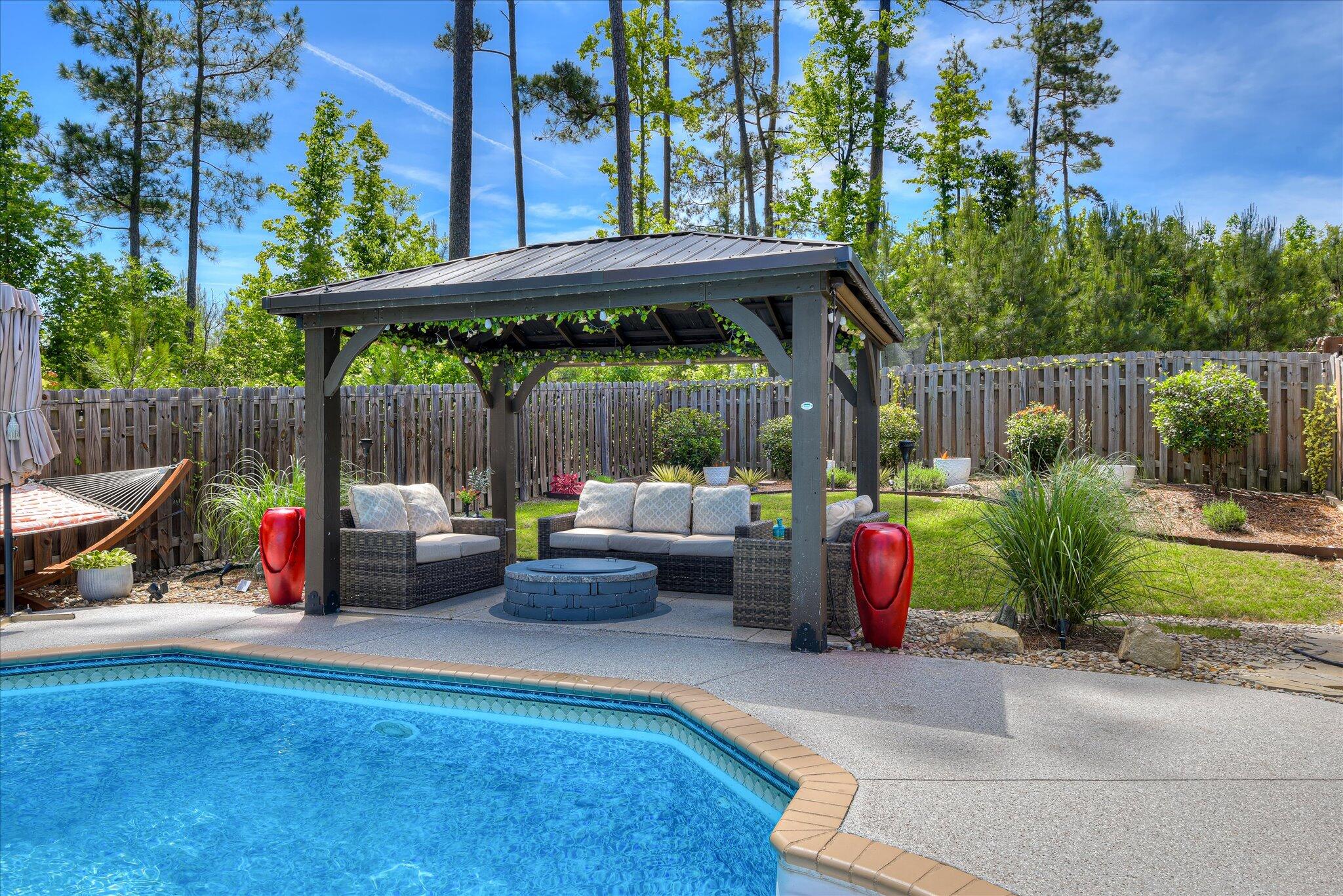 3118 Ridgefield Drive Grovetown, GA 30813 - Photo 56 of 67 Gazebo with a firepit.