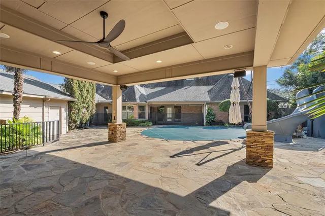 a view of a building with a porch