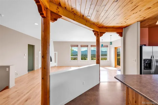 a very nice looking room with a large window