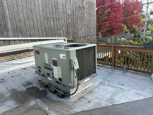 a view of a fireplace with wooden fence