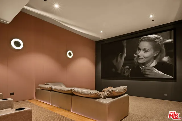 a view of a room with a window