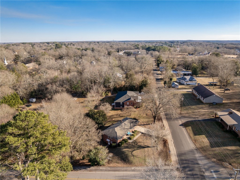 420 Brock Street Central, SC 29630 - Photo 45 of 45 An aerial perspective reveals a serene residential neighborhood with mature trees and traditional homes.