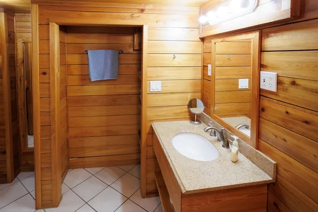 a bathroom with a sink and a bathtub