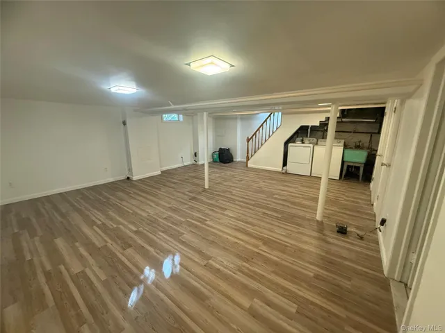 a big room with wooden floor