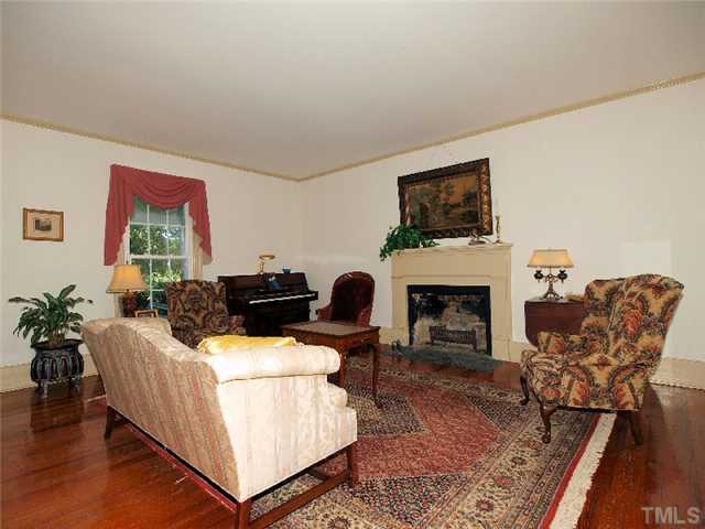 7616 Jock Road Bahama, NC 27503 - Photo 4 of 12 Livingroom with Heart pine floors!