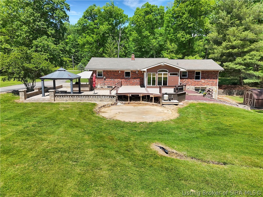 4420 Fox Road Charlestown, IN 47111 - Photo 78 of 94 Aerial of back of home