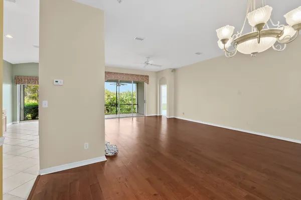 a view of livingroom with hardwood floor