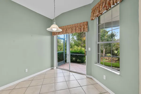 a view of an entryway with a window