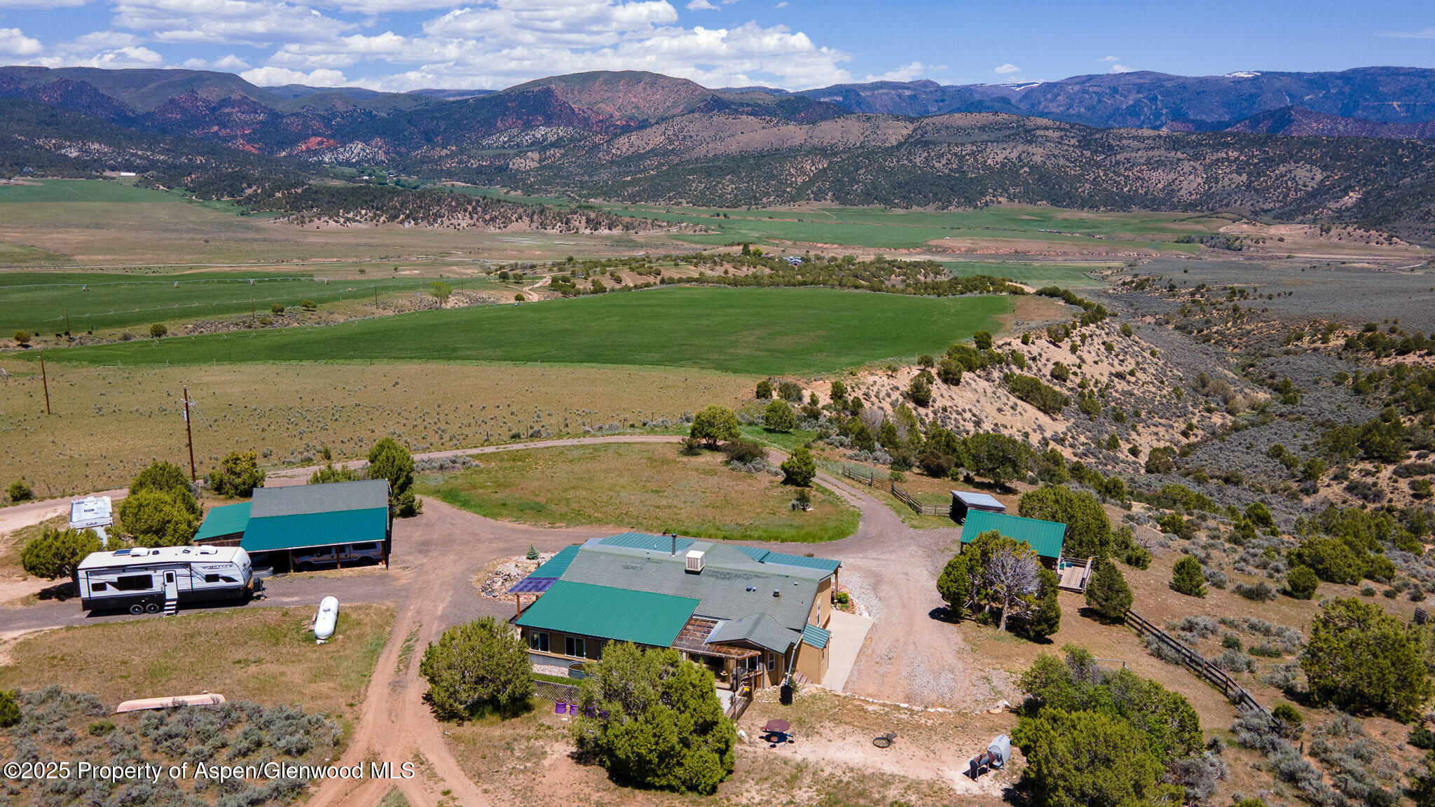 3768 County Road 237 Rifle, CO 81650 - Photo 18 of 47 an aerial view of a house with outdoor space lake view