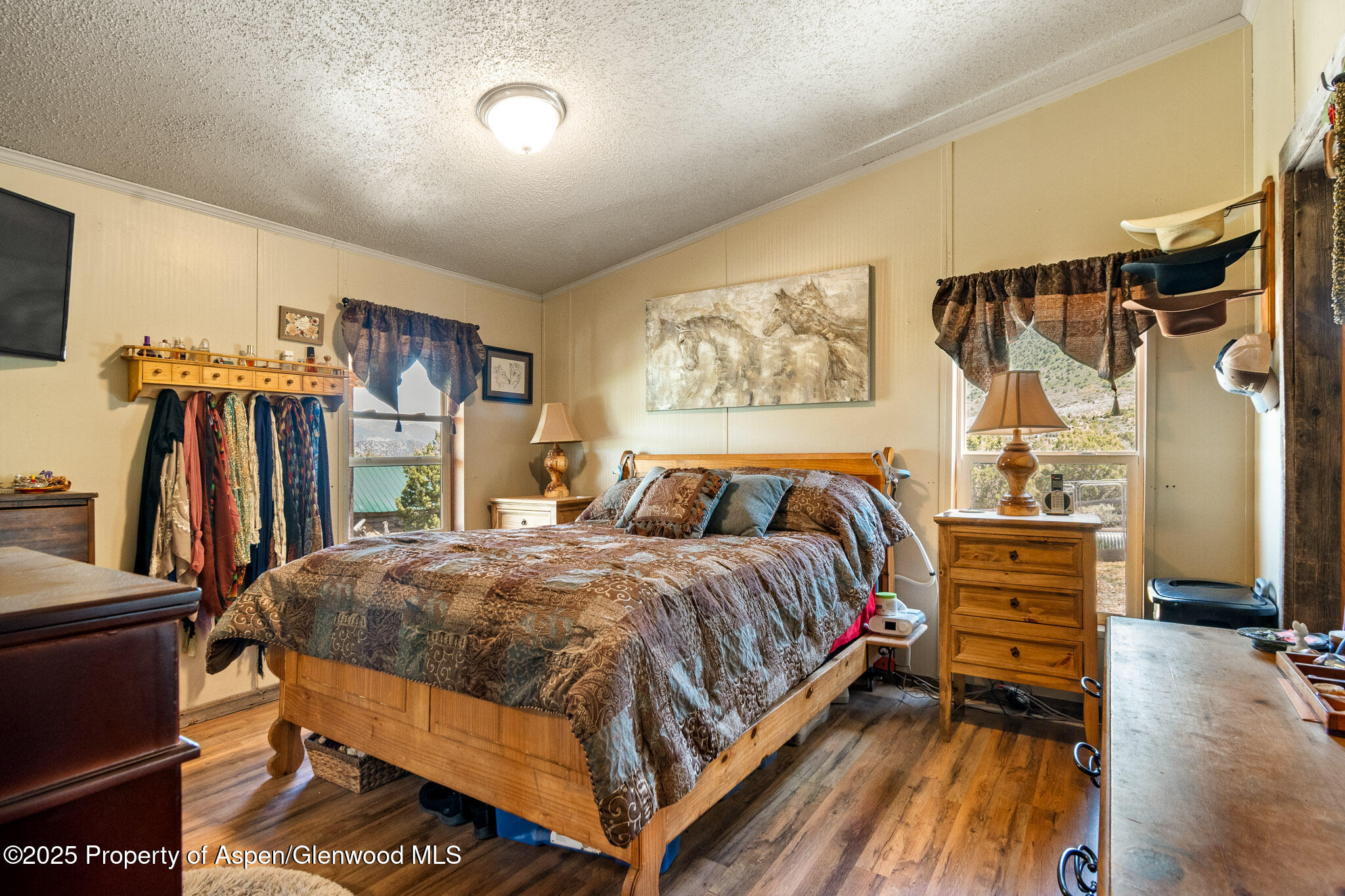 3768 County Road 237 Rifle, CO 81650 - Photo 47 of 47 a bedroom with a bed and a flat tv screen on the dresser