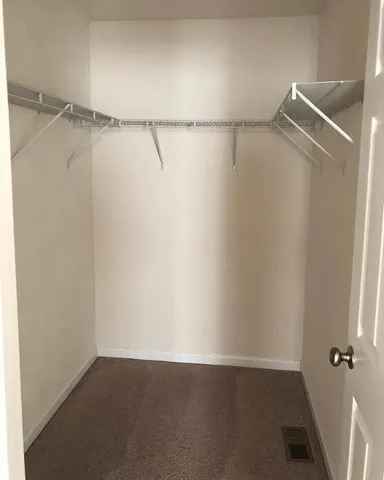an empty walk in closet
