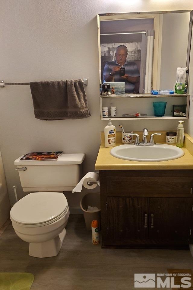605 Lander Street Reno, NV 89509 - Photo 10 of 17 a bathroom with a toilet and a sink