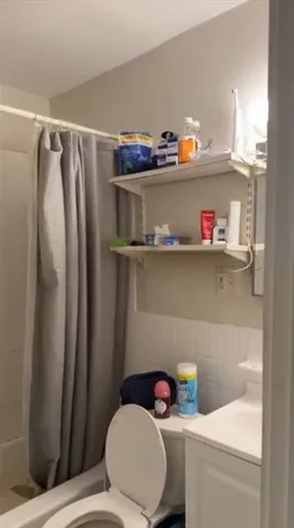 a bathroom with a sink and a toilet