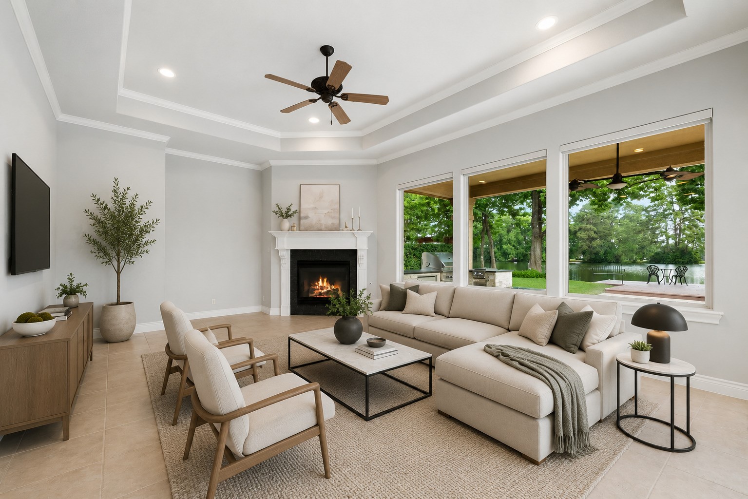 6006 Valhalla Drive Spring, TX 77379 - Photo 4 of 44 Virtual Staging - Living Room