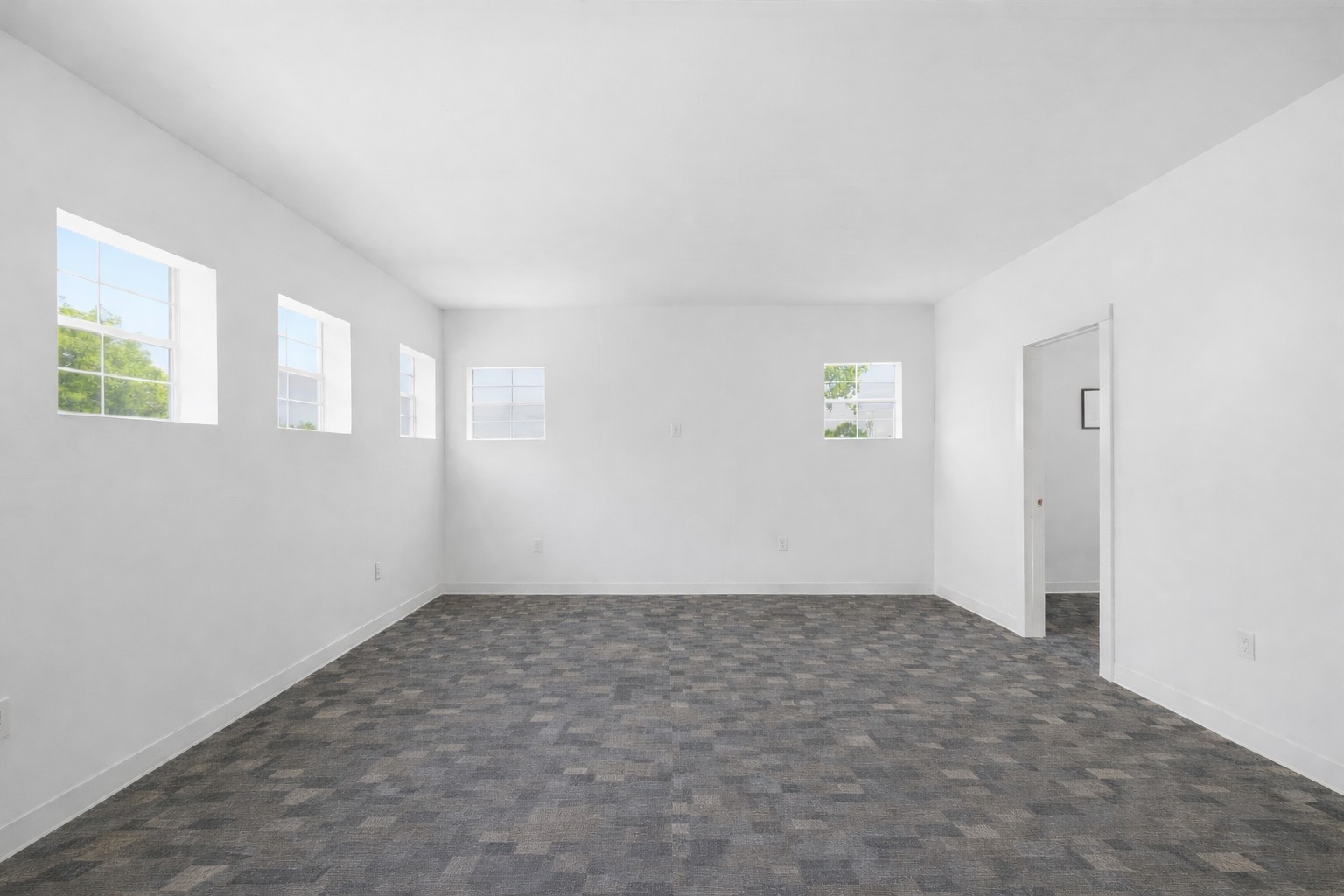 224 Old Coach Lane Elgin, TX 78621 - Photo 11 of 25 Spacious room with a patterned carpet, white walls, and multiple windows providing natural light