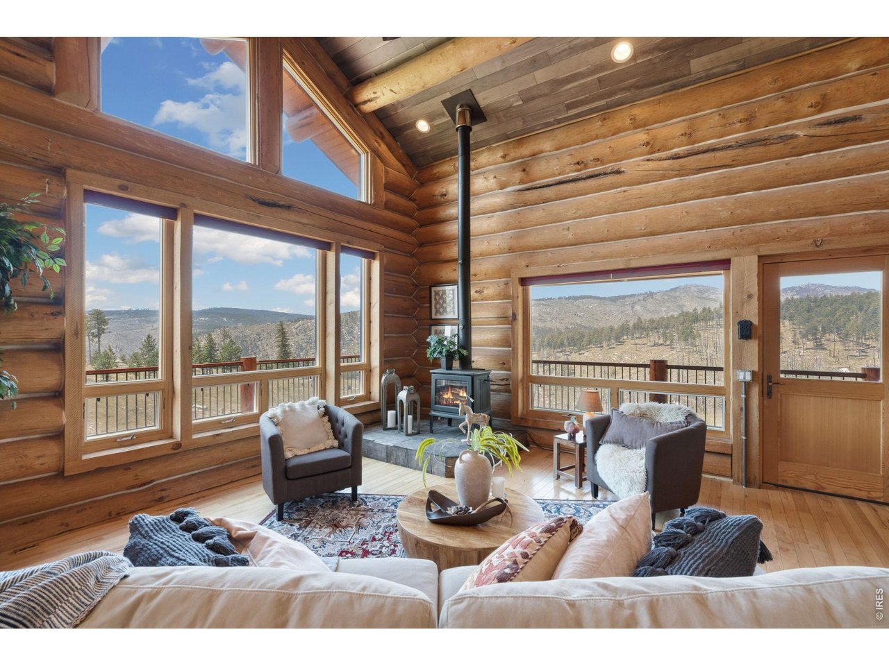 3086 Davis Ranch Road Bellvue, CO 80512 - Photo 2 of 33 Amazing picture windows showcasing the view