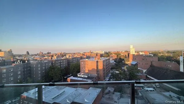 a view of a tall building