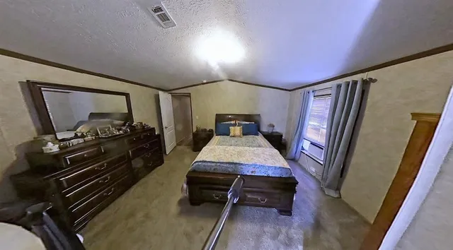 an aerial view of a bathroom