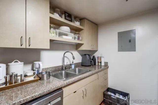 a room with storage and utility