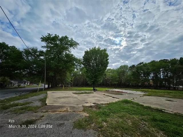 a view of backyard with trees