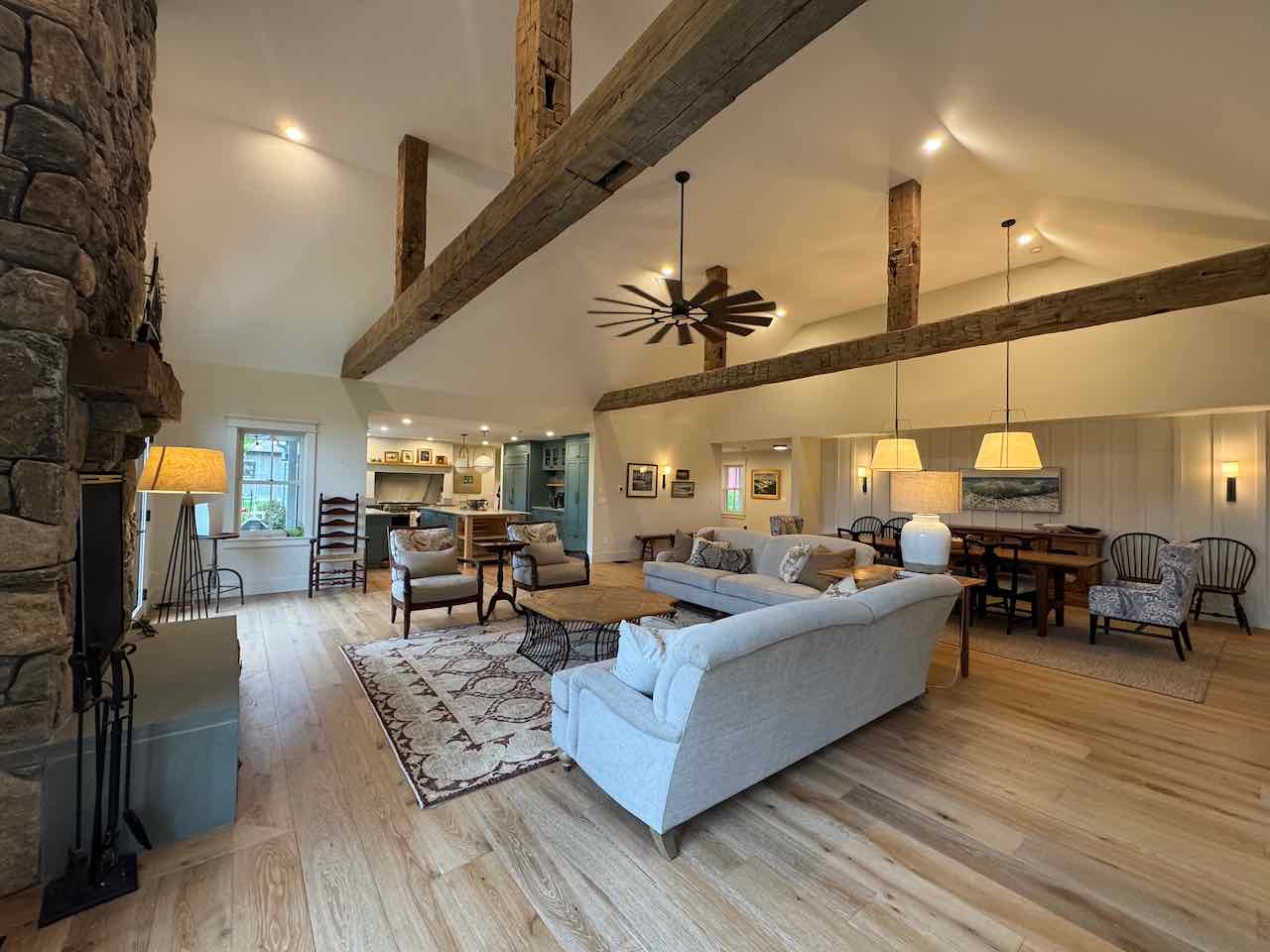 60 Meetinghouse Road Chilmark, MA 02535 - Photo 17 of 49 a living room with furniture and a flat screen tv