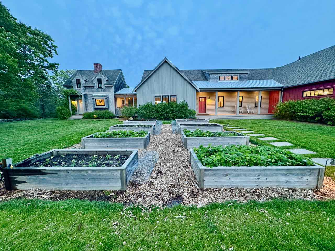 60 Meetinghouse Road Chilmark, MA 02535 - Photo 2 of 49 a front view of a house with garden