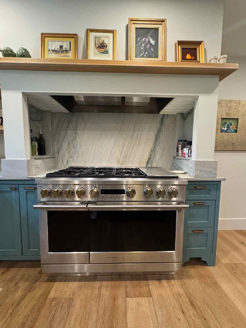60 Meetinghouse Road Chilmark, MA 02535 - Photo 24 of 49 a stove top oven sitting inside of a kitchen