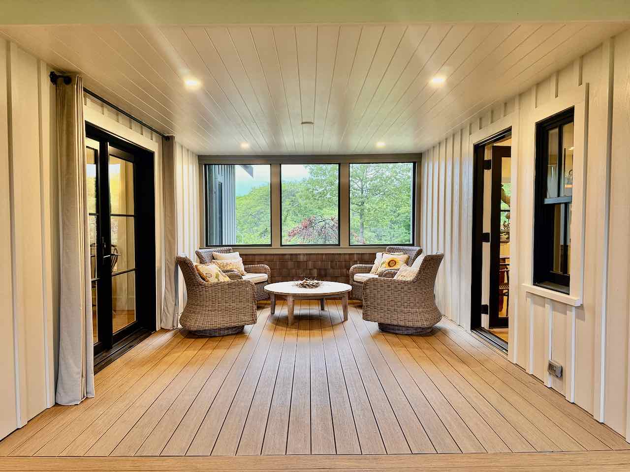 60 Meetinghouse Road Chilmark, MA 02535 - Photo 28 of 49 view of living room with furniture and large windows