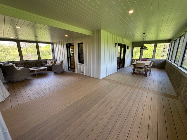 60 Meetinghouse Road Chilmark, MA 02535 - Photo 29 of 49 a living room with furniture and wooden floor