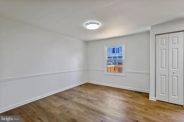 wooden floor in an empty room
