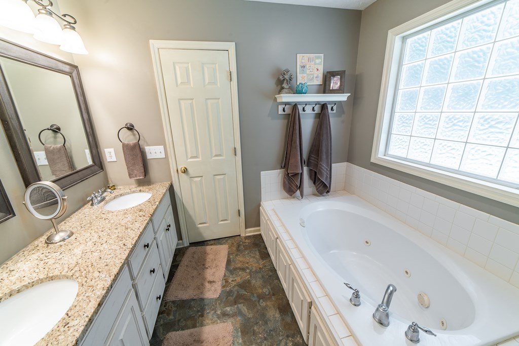 1842 Plantation Creek Road Fortson, GA 31808 - Photo 33 of 52 MASTER BATH W/ DBL VANITY & JACUZZI TUB