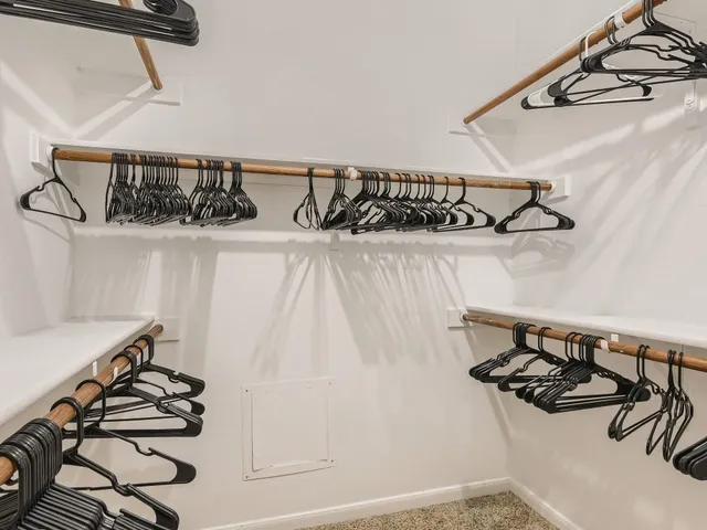 a view of a walk in closet
