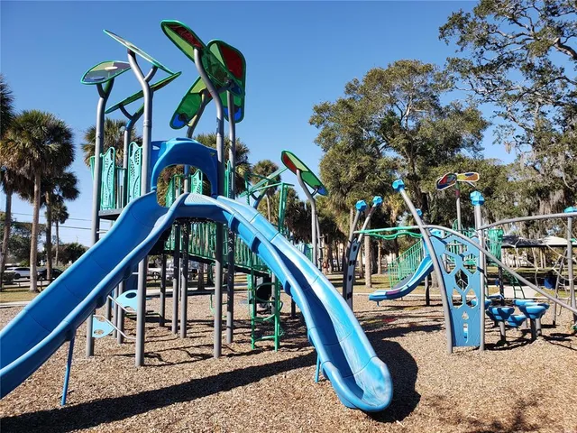 a view of stairs and a slide