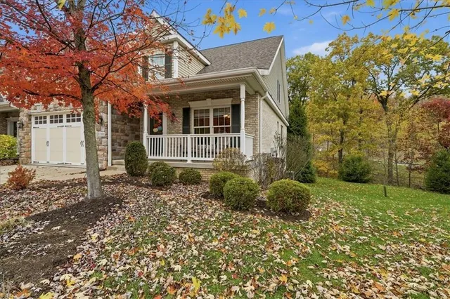 front view of a house with a outdoor space