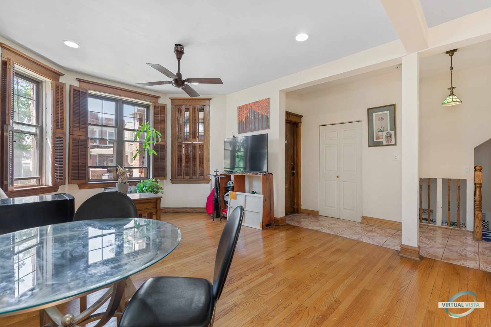1521 North Springfield Avenue Chicago, IL 60651 - Photo 9 of 40 a living room with furniture and a large window
