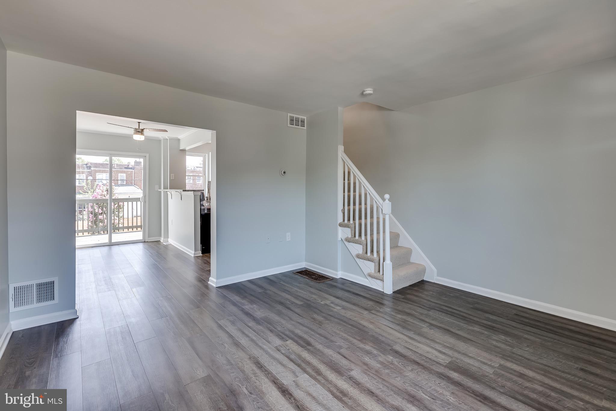 228 West Edgevale Road Baltimore, MD 21225 - Photo 5 of 39 View of living, dining and kitchen.